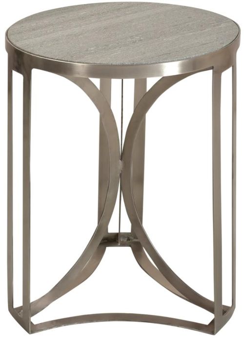 Crestview Collection Bengal Manor Antique Nickel/Grey Accent Table