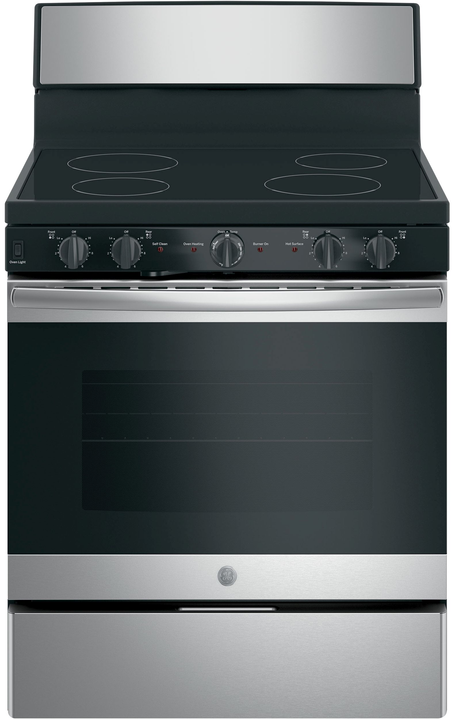 GE® 30" Stainless Steel Free Standing Electric Range-JB480SMSS