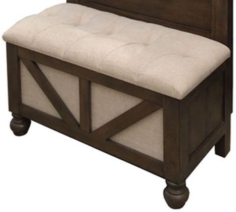 Signature Design by Ashley® Brickwell Brown Hall Tree with Storage Bench 2