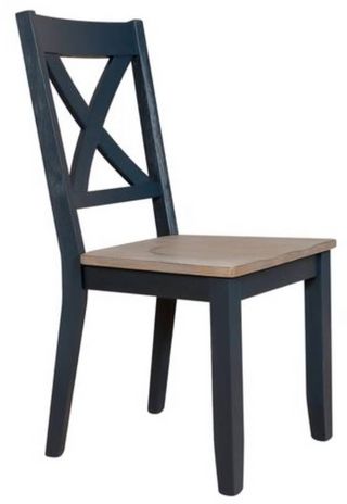 Liberty Lakeshore Navy X Back Side Chair