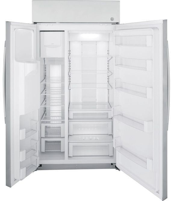 GE Profile™ 24.5 Cu. Ft. Stainless Steel Counter Depth Side By Side Refrigerator-1