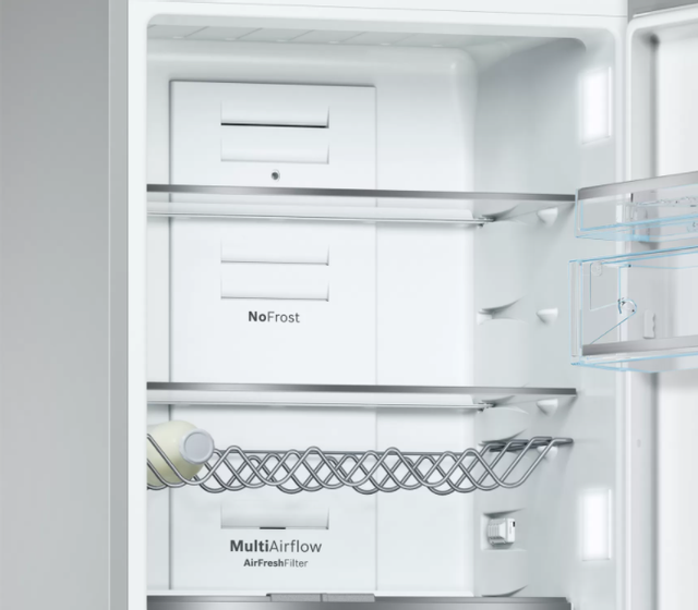 Bosch 800 Series 10.0 Cu. Ft. White Counter Depth Bottom Freezer Refrigerator 5