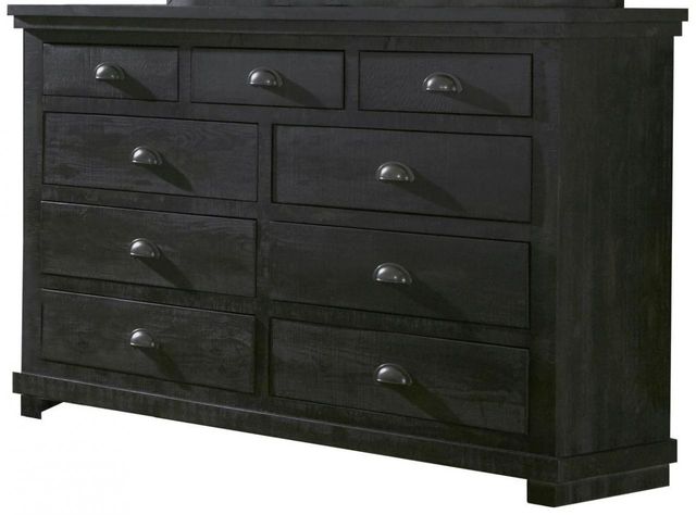 Progressive Furniture Willow Distressed Black Drawer Dresser-0