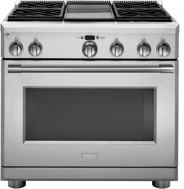 Monogram® Statement Collection 36" Stainless Steel Pro Style Gas Range-0