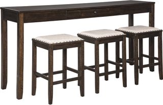 Signature Design by Ashley® Rokane 4-Piece Brown Counter Height Dining Table Set