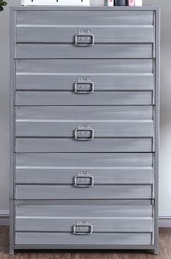 Furniture of America® McCredmond Hand Brushed Silver Chest