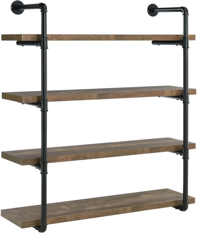 Coaster® Black And Grey Driftwood 40-Inch Wall Shelf-3
