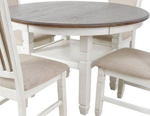 New Classic® Home Furnishings Prairie Point Two-Tone Round Dining Table