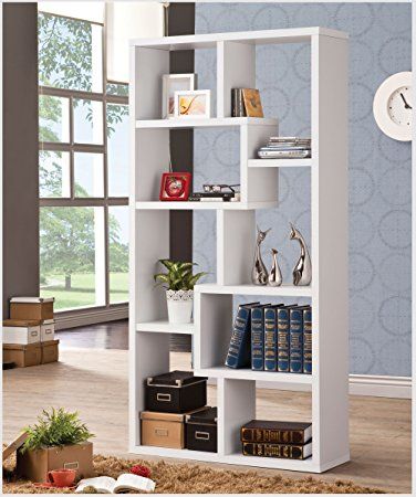 Coaster® White 10-Shelf Bookcase 1