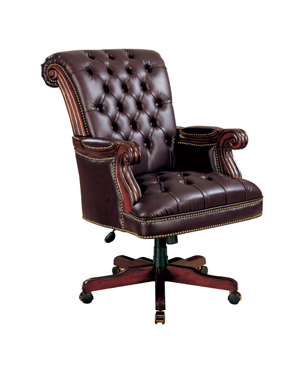 Coaster® Leather Executive Chair-0