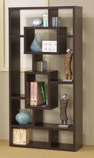 Coaster® Howie Cappuccino 10-Shelf Bookcase-1