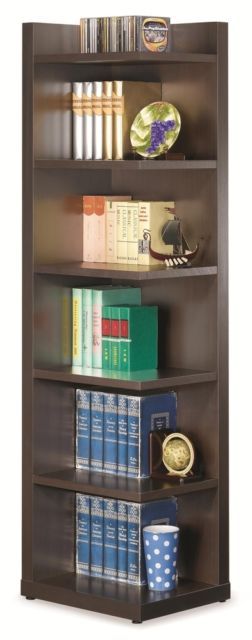 Coaster® Pinckard Cappuccino 6-Tier Corner Bookcase