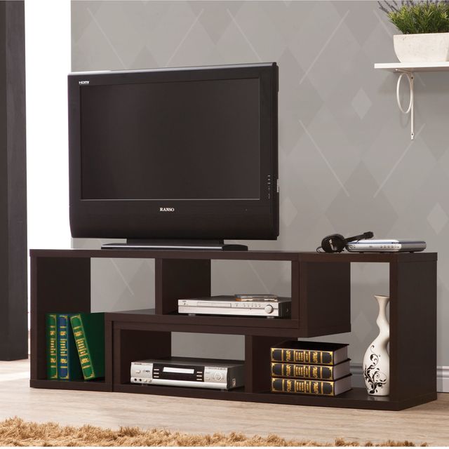 Coaster® Cappuccino Convertible TV Console And Bookcase-3
