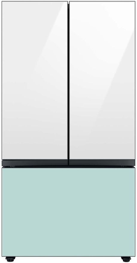 Samsung Bespoke 36" Morning Blue Glass French Door Refrigerator Bottom Panel 6