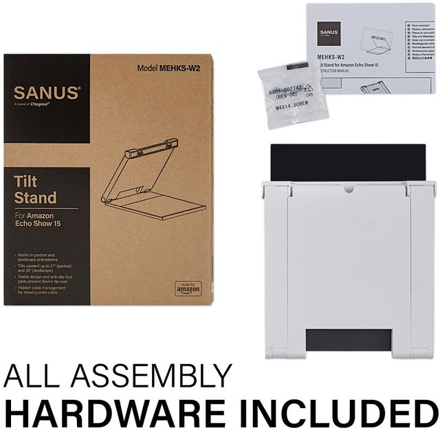Sanus® White Amazon Echo Show 15 Stand 4