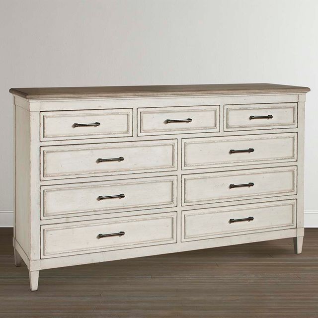 Bassett® Furniture Bella Two-Tone Wood Top Dresser 1