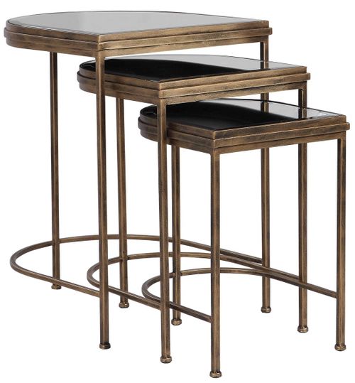 Uttermost® India 3-Piece Gold Nesting Tables Set