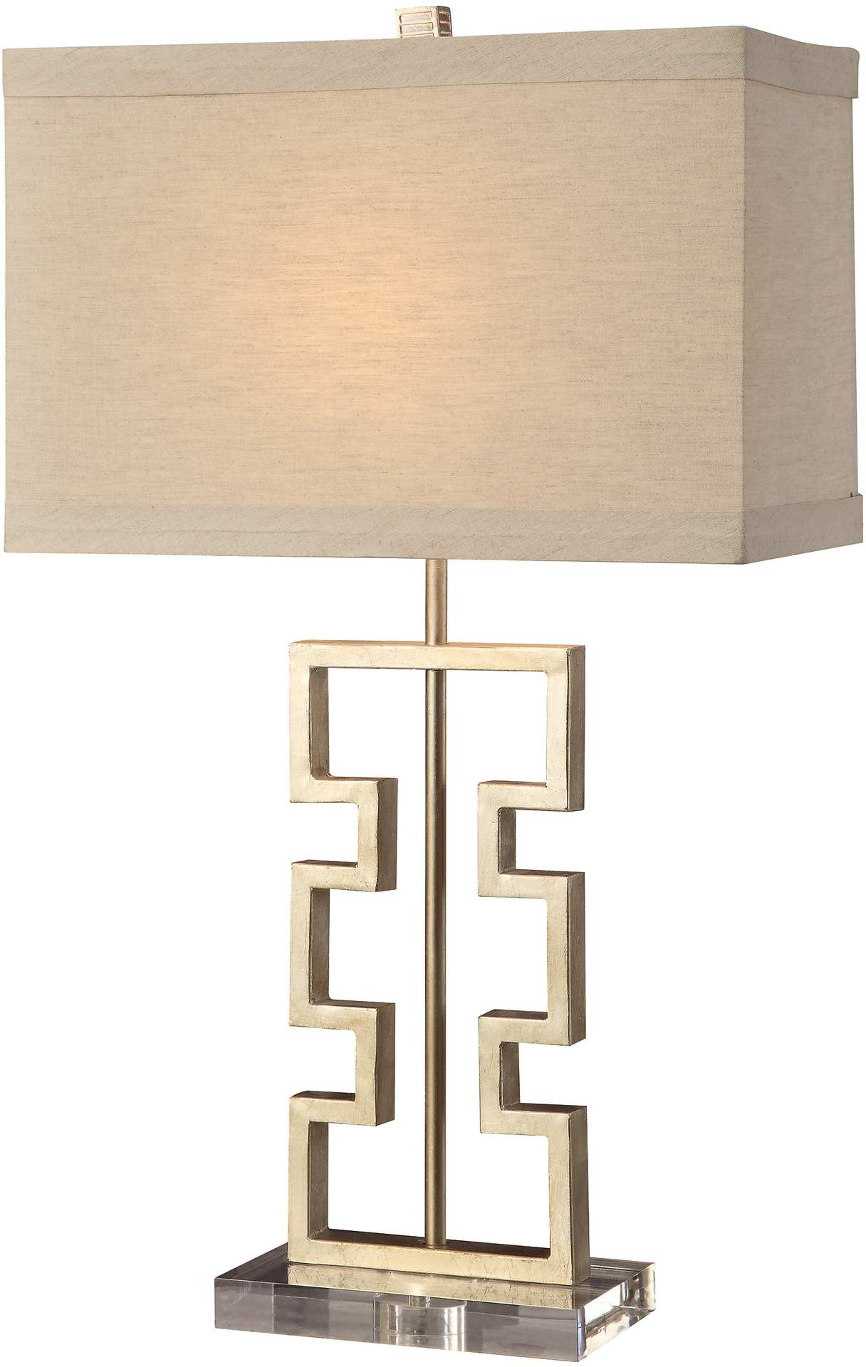 Crestview Collection Azteca Silver Leaf Table Lamp