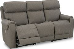 Signature Design by Ashley® Starbot 3-Piece Fossil Power Reclining Sofa