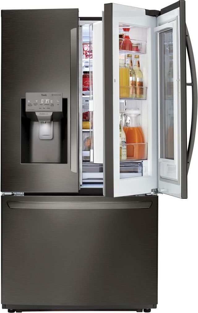 LG 21.9 Cu. Ft. PrintProof™ Black Stainless Steel Counter Depth French Door Refrigerator 4