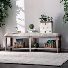 Furniture of America® Tayah Beige Bench