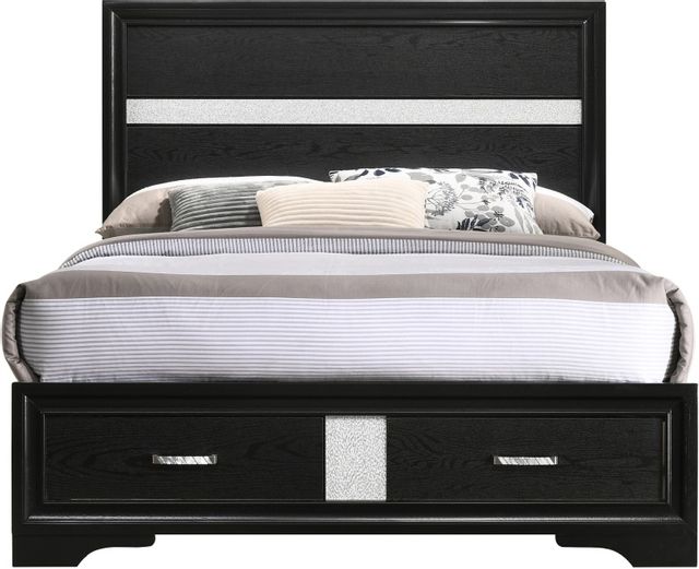 Coaster® Miranda Black Queen Storage Bed 23
