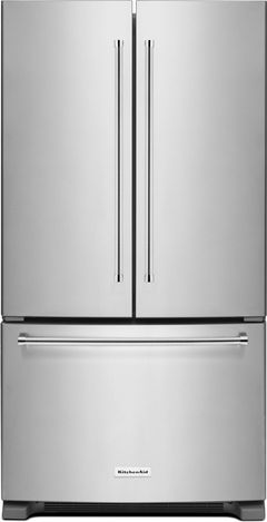 Réfrigérateur à portes françaises de 36 po KitchenAid® de 25.2 pi³ - Acier inoxydable