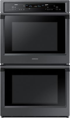 Samsung 30" Fingerprint Resistant Black Stainless Steel Electric Built In Double Wall Oven-NV51K6650DG