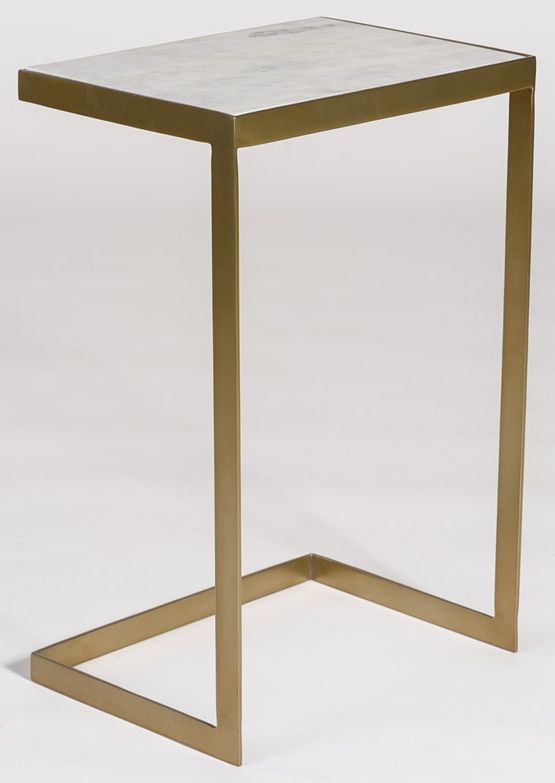 Alder & Tweed Furniture Company Laguna Antique Brass Accent Table-0