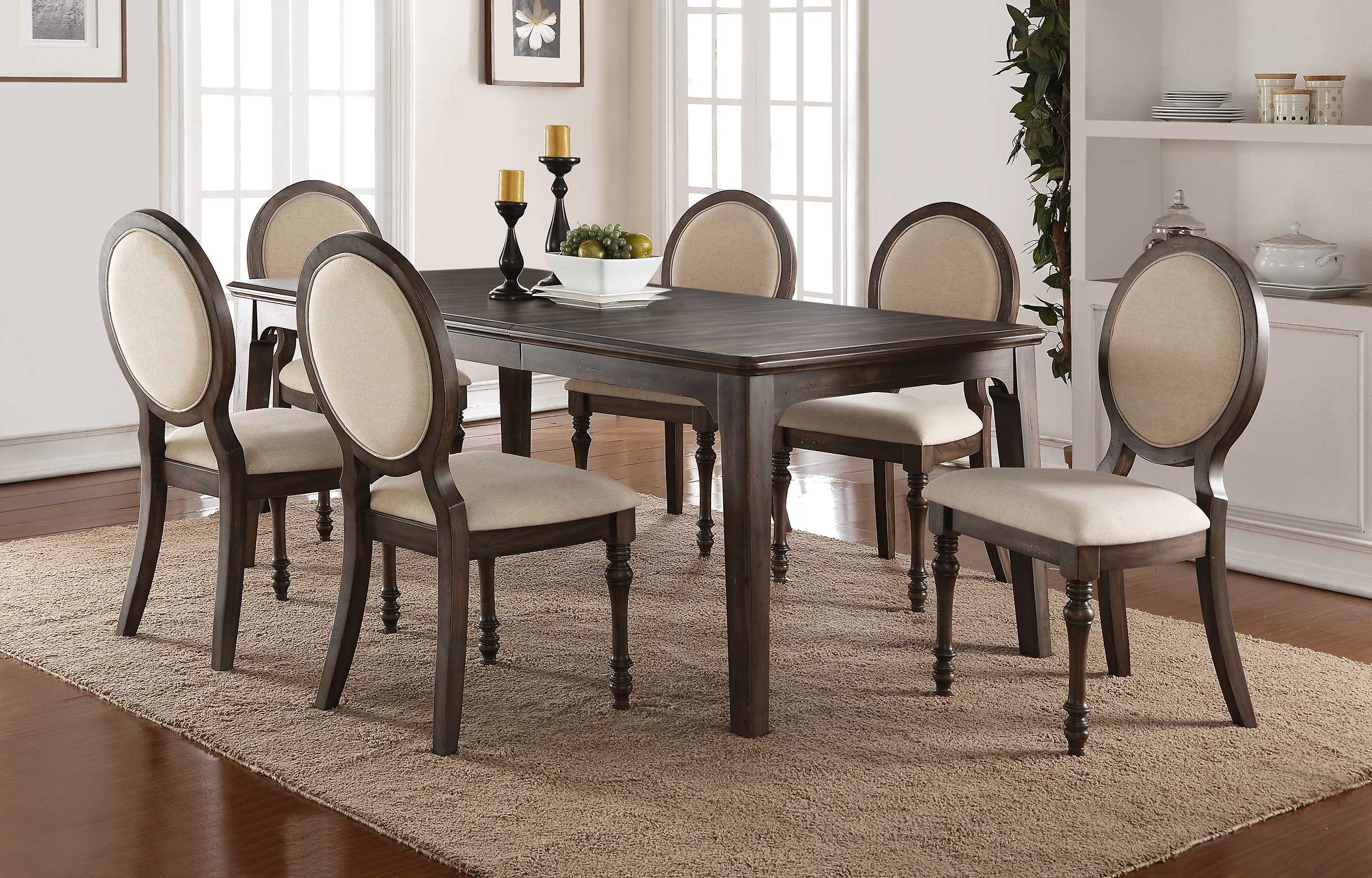 grey tall dining table