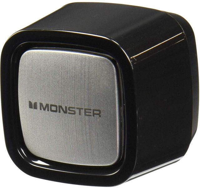 Monster® Single USB Wall Charger-Black/Silver 1
