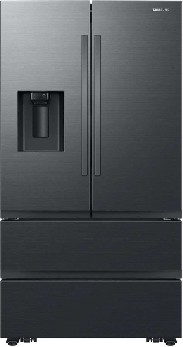 Samsung 30 Cu. Ft. Fingerprint Resistant Matte Black Steel Freestanding French Door Refrigerator