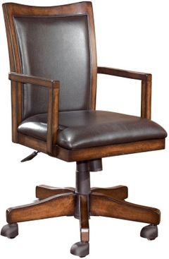 Mill Street® Hamlyn Medium Brown Home Office Swivel Desk Chair