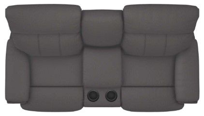 La-Z-Boy® Talladega Chestnut Leather Power Reclining Loveseat with Headrest and Console 12