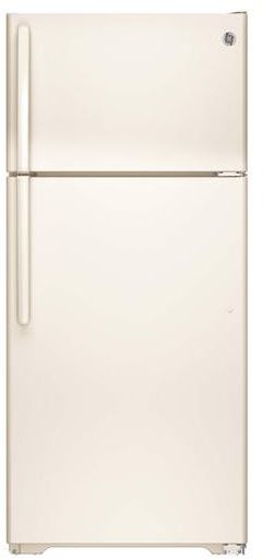 GE® 15.5 Cu. Ft. Top Freezer Refrigerator-Bisque 0