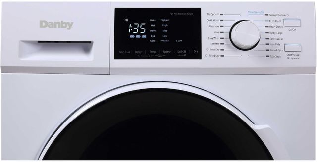 Danby® 2.7 Cu. Ft. White All-In-One Ventless Washer Dryer Combo-2
