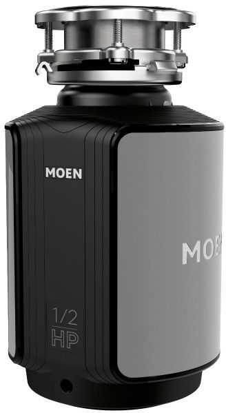 Moen® GX Series 0.5 HP Continuous Feed Black Garbage Disposal-1