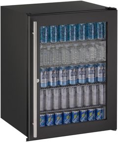 U-Line® ADA Series 5.4 Cu. Ft. Black Beverage Center