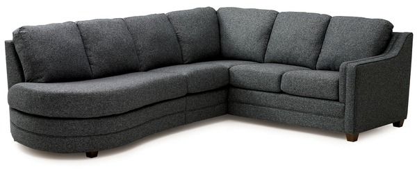 Palliser® Furniture Corissa 3-Piece Gray Sectional