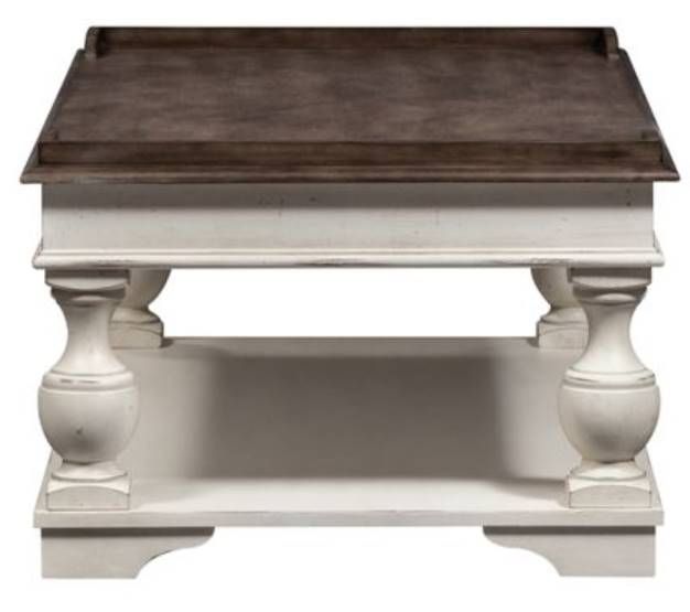 Liberty Abbey Road Porcelain White Lift Top Cocktail Table-3