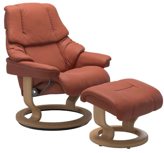 Stressless® by Ekornes® Reno Large Classic Base Chair and Ottoman 0