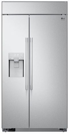 LG Studio 25.6 Cu. Ft. Stainless Steel Built-In Side By Side Refrigerator
