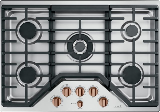 Café™ Brushed Stainless Steel Gas Cooktop Knob Kit 8
