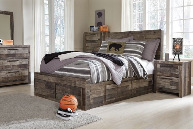 Tête de lit à panneaux double double Derekson, brun, Benchcraft® 9