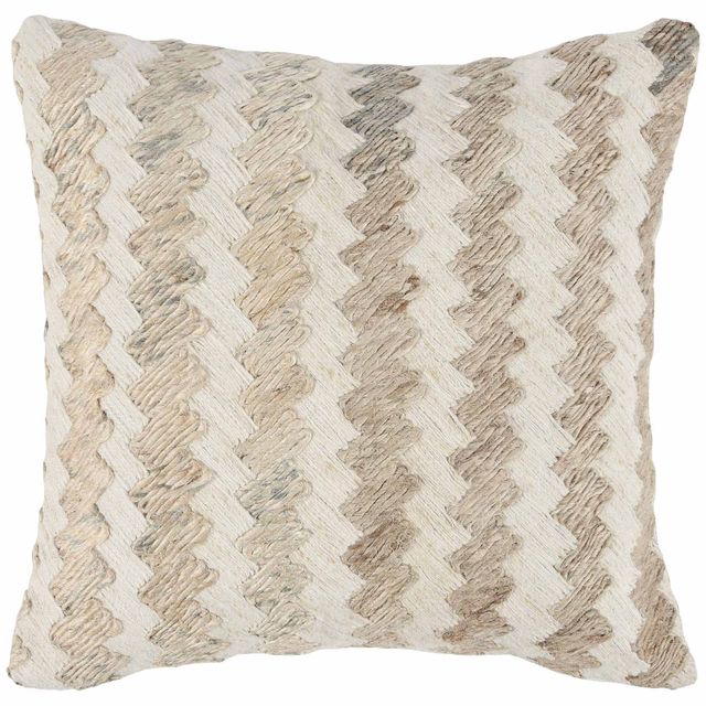 Villa by Classic Home Burrows Ivory Multi Throw Pillow 18x18-0