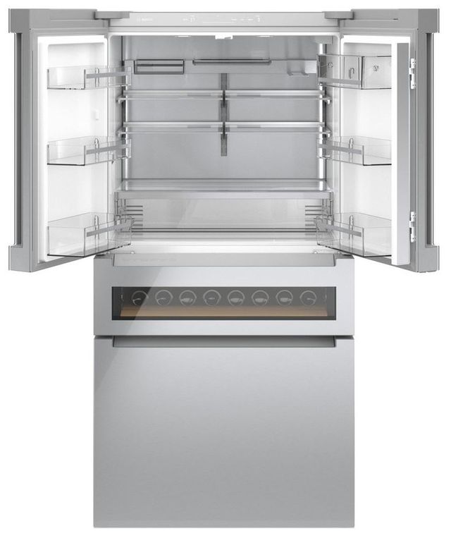 Réfrigérateur à portes françaises à profondeur de comptoir de 36 po Bosch® de 20,5 pi³ - Acier inoxydable 2