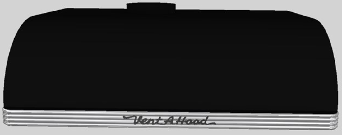 Vent-A-Hood® 30" Black Retro Style Under Cabinet Range Hood