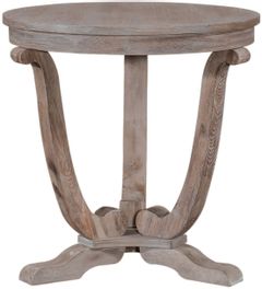 Liberty Furniture Greystone White-Washed Mill End Table