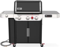 Weber® Grills® Genesis 62" Black Smart NG Freestanding Grill with Side Burner