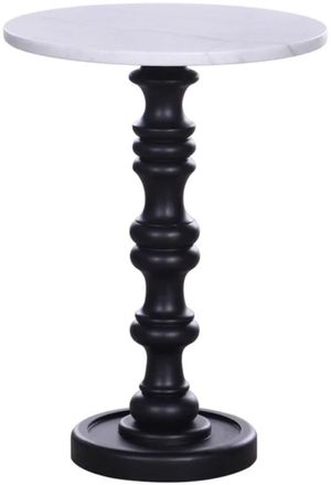 Stylecraft Balustrade Black/White Pedestal Table